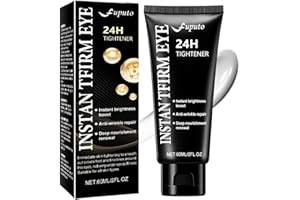 FUPUTO Temporary Instant Eye Tightener Cream – 60 ML Quickly Reduces Dark Circles, Eye Bags, Puffiness and Fine Lines for Anti-Aging and Firming, Provides Rapid Hydration and Locks in Moisture (2 fl. ozz)