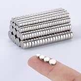 RHINOCATS 400Pcs Small Magnets, 4 Different Sizes Tiny Mini Magents, Multi-Use for Fridge, DIY, Office, Hobbies, Crafts and Science