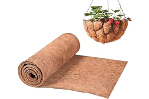 20”x100”Natural Coir Liner Roll Husk Liners Mat Friendly Fiber Pad Breathable for Flowers, Garden Decoration, Animal Pet Pad