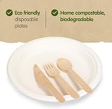 Signature Packaging 7in Round Paper Plates Bagasse 50 Pack Eco Friendly view 5