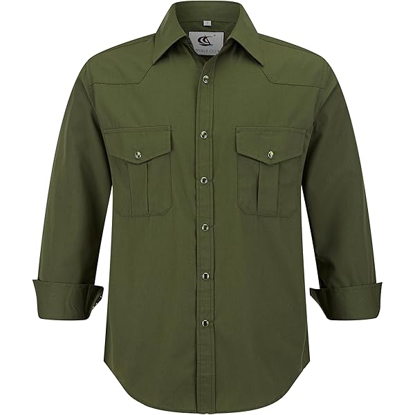 2022AW　SWITCHING SNAP BUTTON SHIRT 2 Amazon.com: Western Shirt for Men Cowboy Long Sleeve Casual Dress