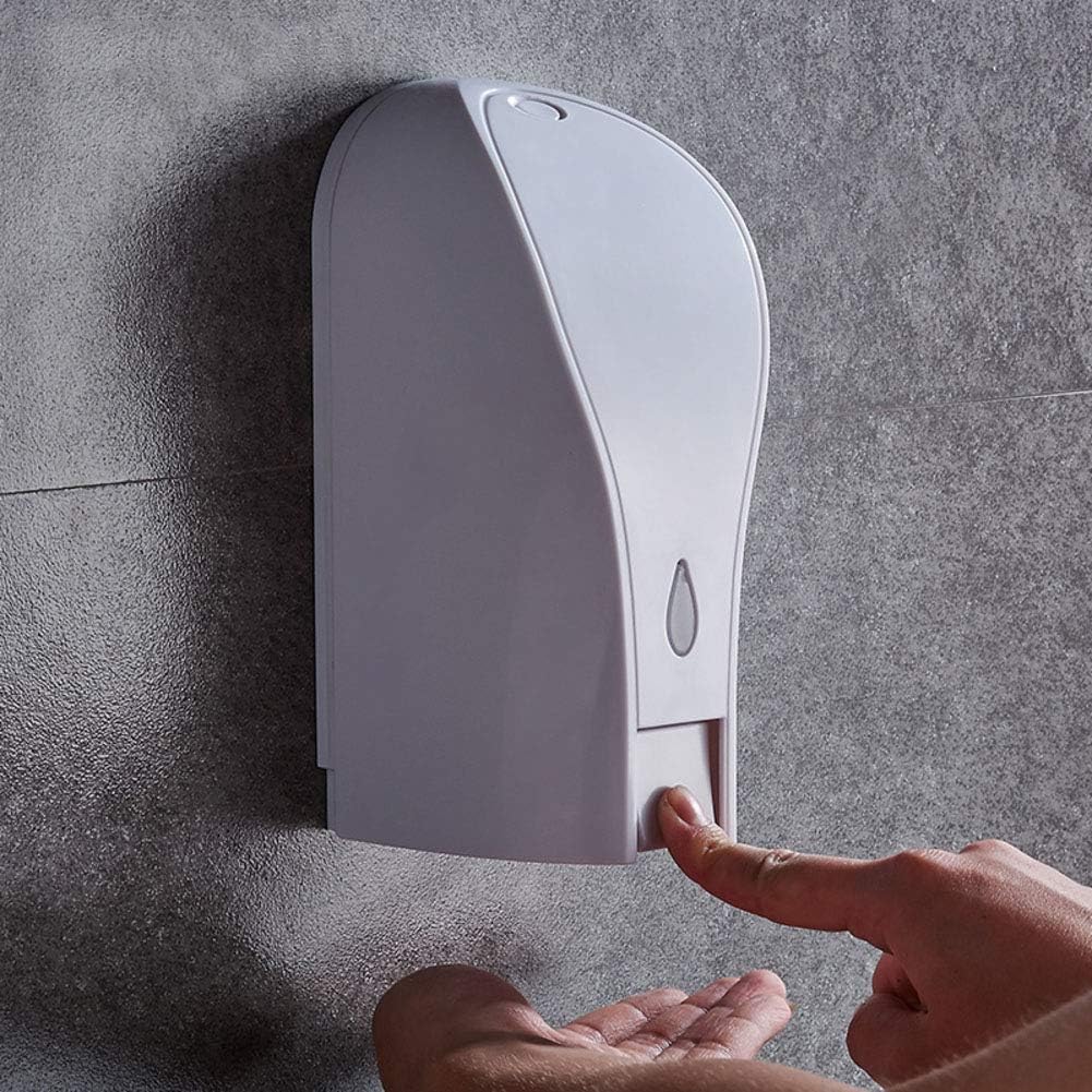 Liquid Soap & Hand Sanitizer Dispenser,Wall-Mounted Hand Soap Cleanser Lotion Santizer Dispenser System 17oz