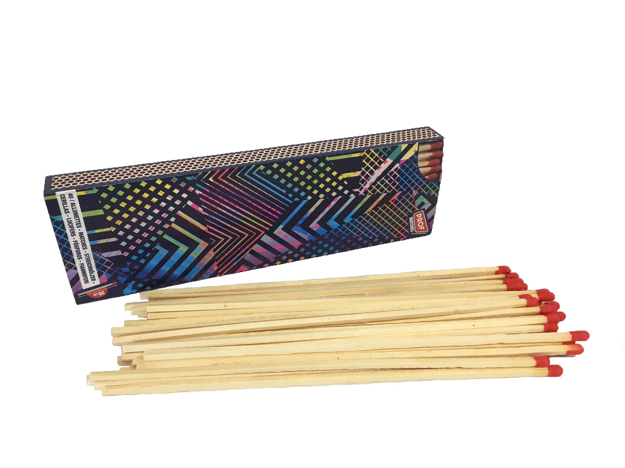 Long Matches XXL Matches 20cm Long Matches Fireplace Stove BBQ Matches Large Size 20cm Wooden Matches Wooden Matches Barbecue BBQ Fireplace Kitchen Matches