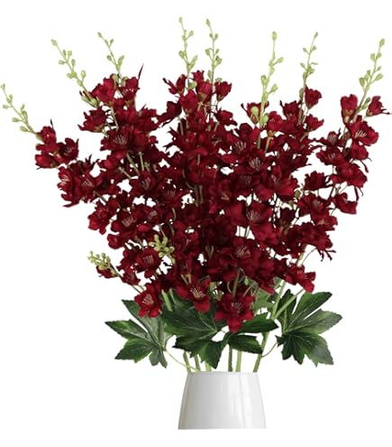 Amazon.com: Nearly Natural Delphinium Silk Flower Arrangement