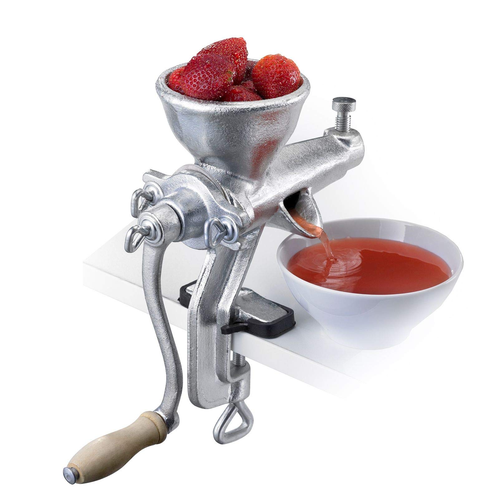 Westmark Juice And Berry Press, With Screw Clamp For Table Mounting, Steel, Starke Else, Silver, 97482260