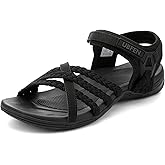 UBFEN Womens Hiking Sandals Walking Outdoor Sports Comfortable Water Sandals with Arch Support Comfortable for Beach Camping Travel Golf