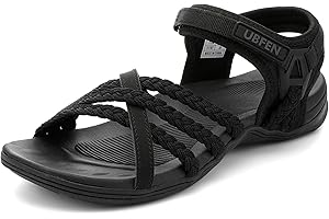 UBFEN Womens Hiking Sandals Sport Walking Adjustable Hook Ankle Straps Comfortable Outdoor Beach Athletic Shoes