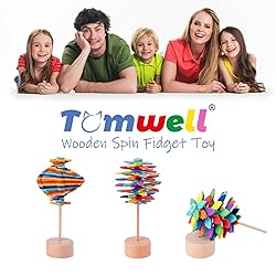Wooden Spin Lollipop Fidget Toys - Sensory