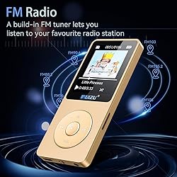 RUIZU 64GB MP3 Player with Bluetooth 5.3, Portable
