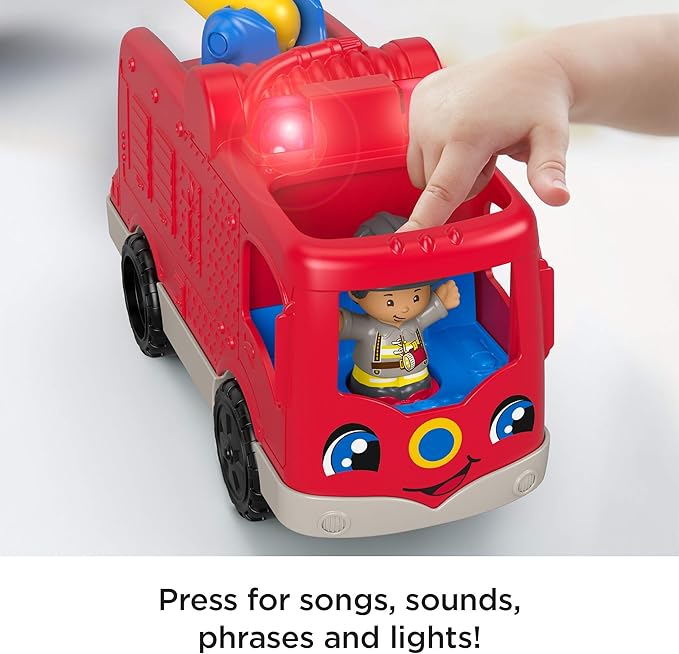 little people helping others fire truck
