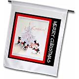 Produktbild von 3dRose 'Walking With Scottie' Garden Flag, 30 X 45 Cm – Aus Polyester, Einseitig Bedruckt, Für Garten & Deko