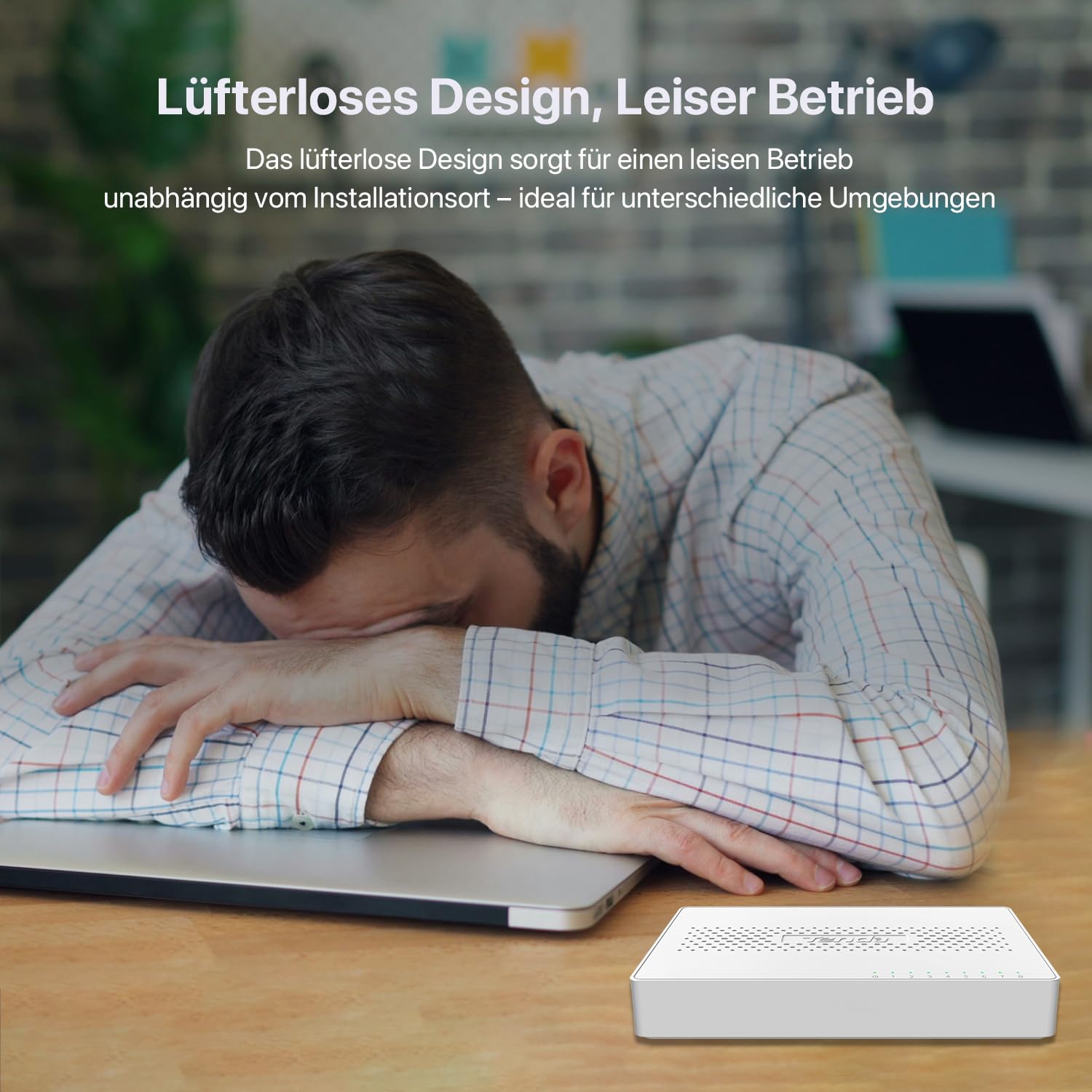 Tenda SE108 2.5 Gbit Switch 8 Port, Unmanaged 2.5GB Netzwerk Switch LAN Splitter (Plug-and-Play Ethernet Switch, Lüfterlos, Desktop-/Wandmontage, Ideal für 2,5G NAS, Server, WiFi 6/7 AP, Gaming-PC) 6