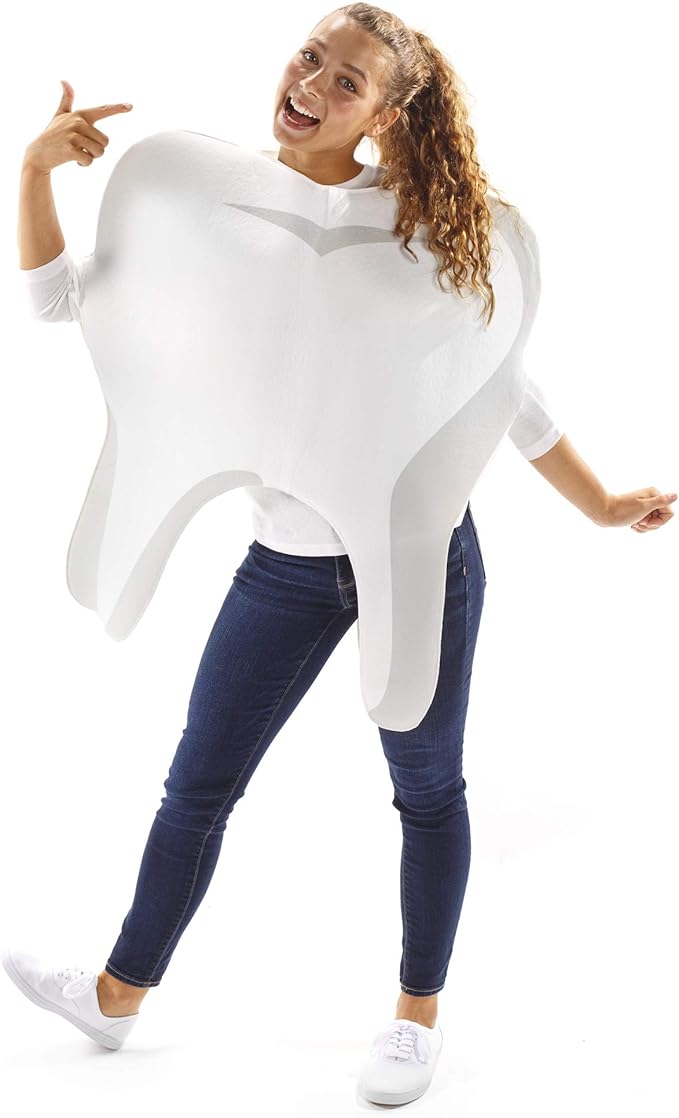 Sweet Tooth Halloween Costume One Size Unisex Dental Hygeine Outfit