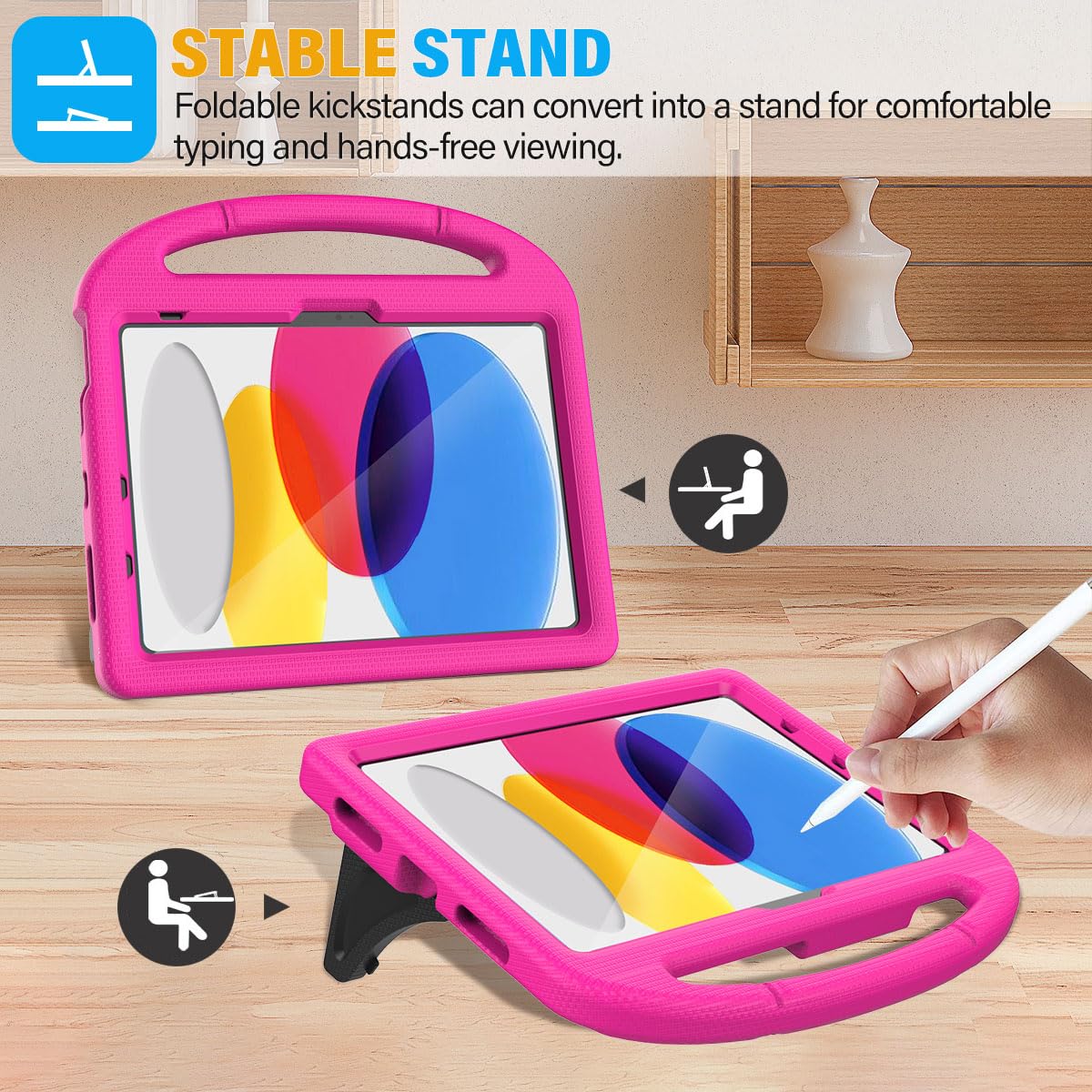 SUPLIK Kids Case for iPad A16 11-Inch 2025 (11th Gen) & iPad 10th Generation (10.9