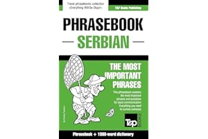 English-Serbian phrasebook and 1500-word dictionary