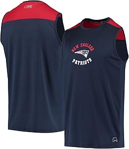MSX by Michael Strahan Men's Navy/Red New England Patriots Performance Tank Top