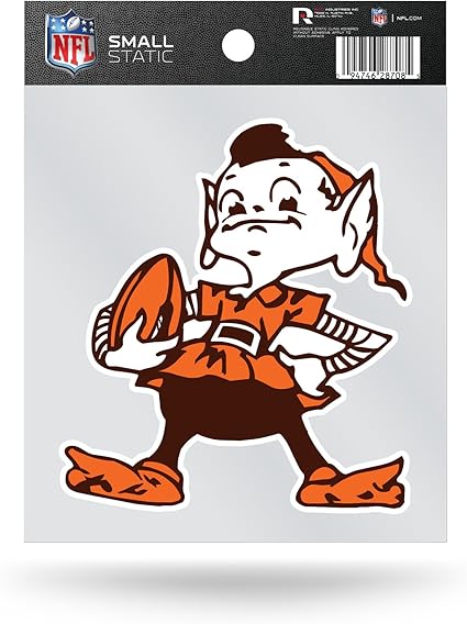 Nfl Cleveland Browns Brownie Elf Kleiner Statischer Aufkleber Amazon De Sport Freizeit