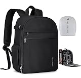 K&F CONCEPT Lightweight Camera Backpack Bag, Professional Photography Bag Compatible with Canon/Nikon/Sony Camera and Lens Accessories, Camera Case with Tripod Strap & Rain Cover