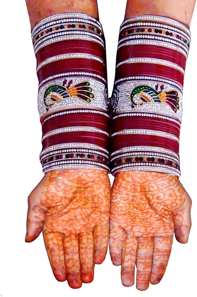 Saluja Punjabi Juti Women's Wedding Bridal Chura Bangle Sets
