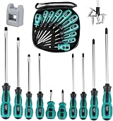 Anesty 10pc Screwdriver Set Magnetic Chrome Vanadium
