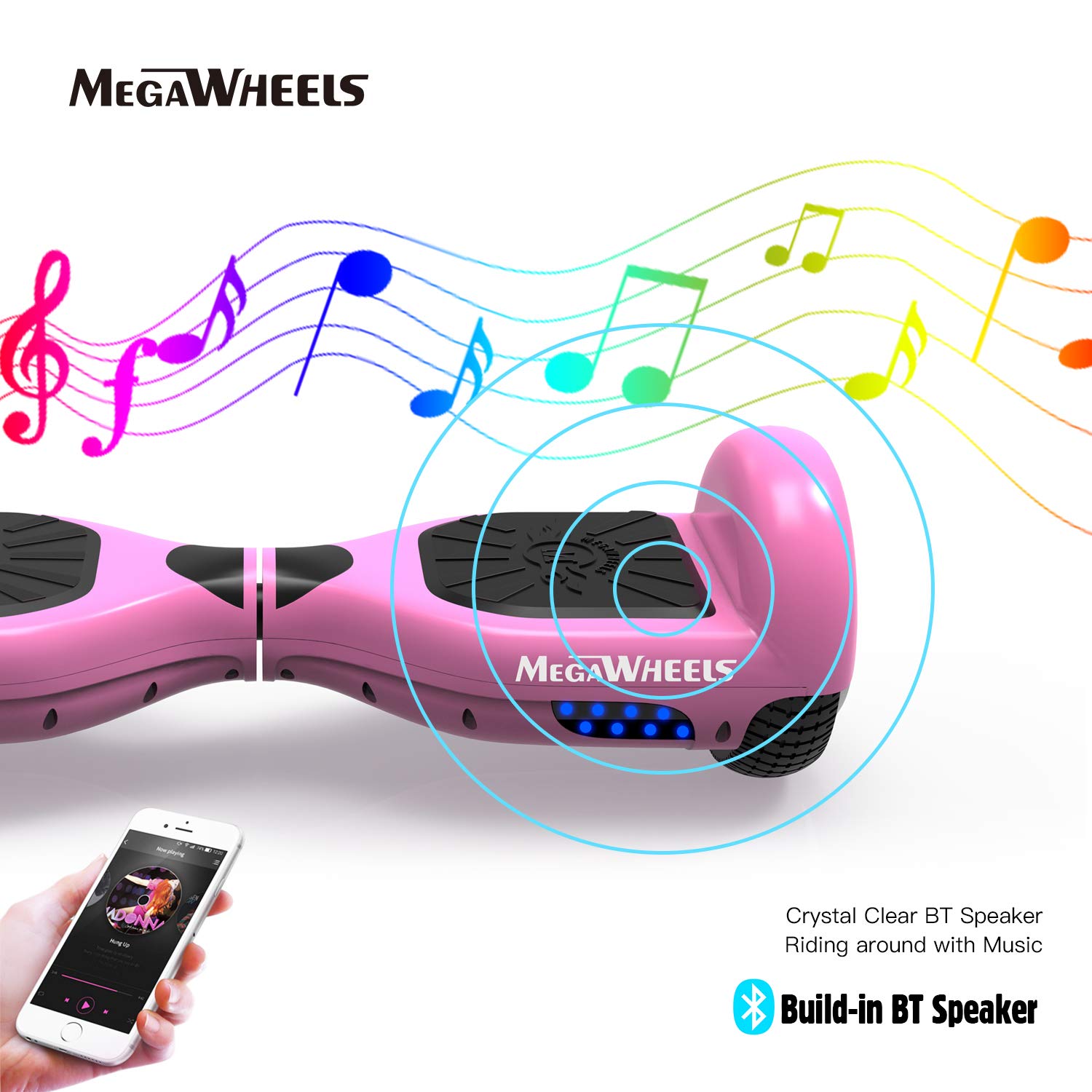 MegaWheels Hoverboard Self Balancing Scooter Hover Board for Kids Adults with UL Certified