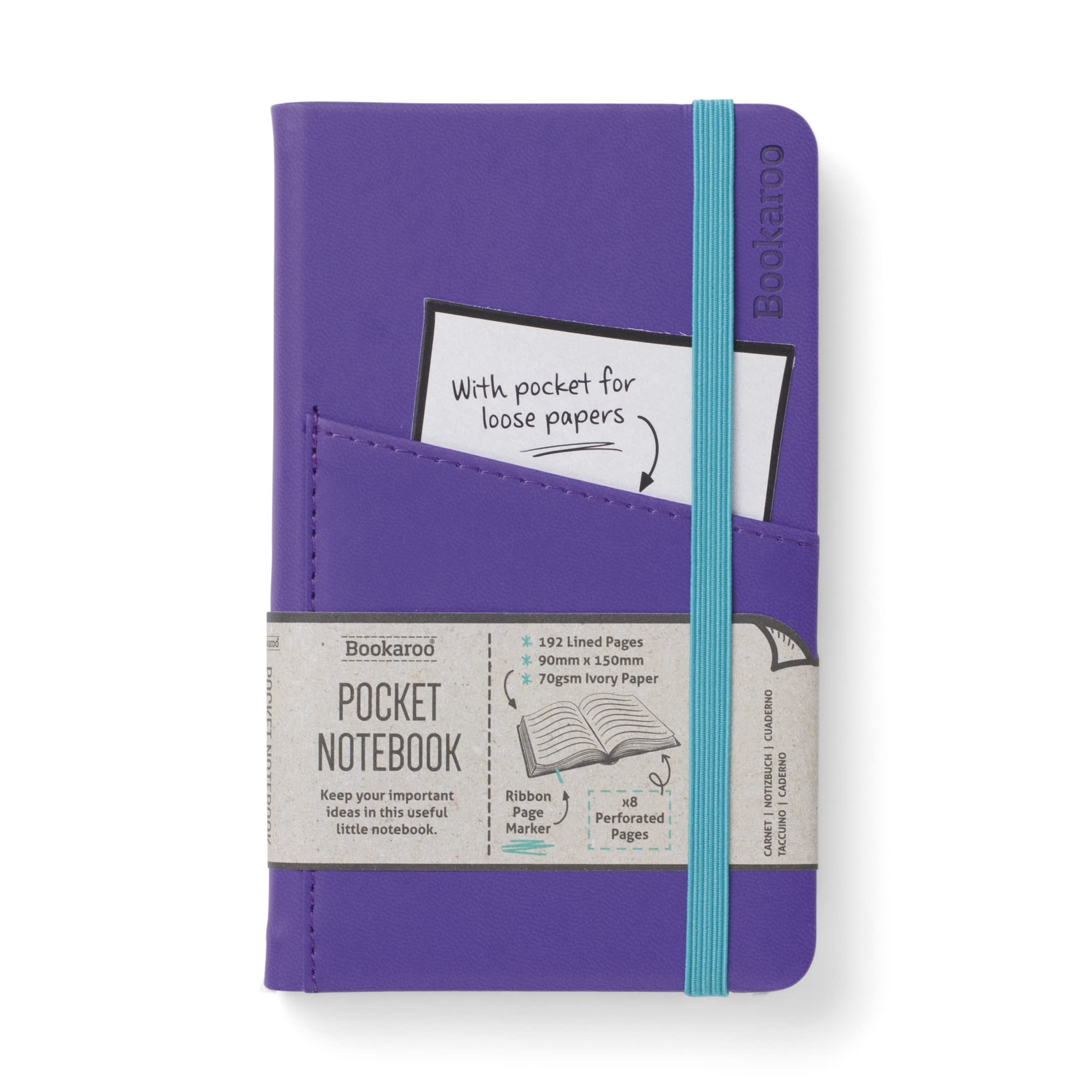 IF Bookaroo A6 'Pocket' Notebook - Purple