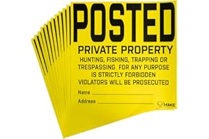 HUNTING MADE EASY Sign - Posted Private Property (12 Pack)