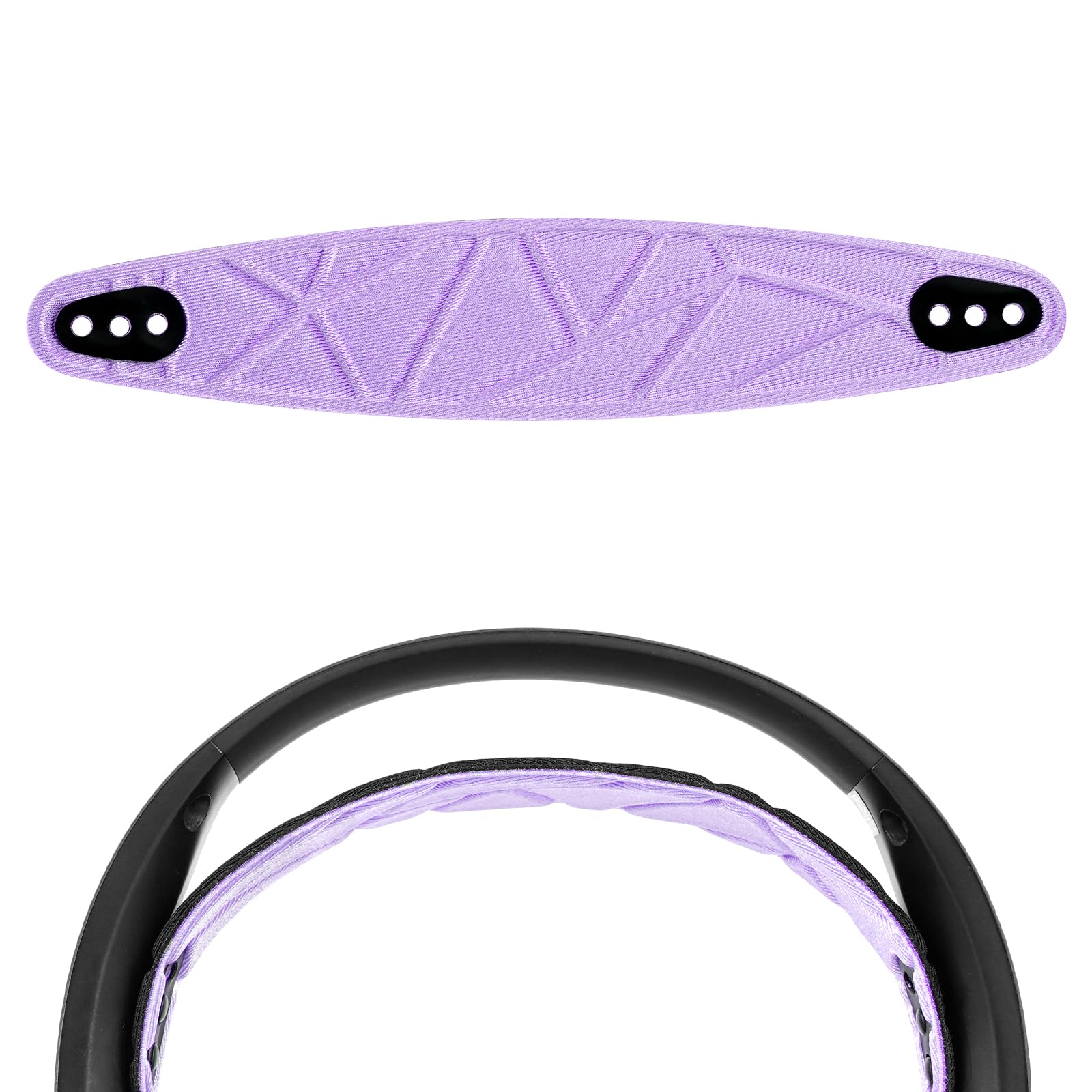 Geekria Flex Fabric Headband Pad Compatible with SteelSeries Arctis Nova Pro/Nova 7/4/3/1 Headphones, Replacement Band Repair Part (Purple)