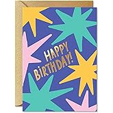 Sweetzer & Orange Birthday Card with Envelope, 5x7, Single Fun Happy Birthday Card for Men, Women, Friends & Family – Message Written Inside - Unique Individual Cardstock & Keepsake Gift