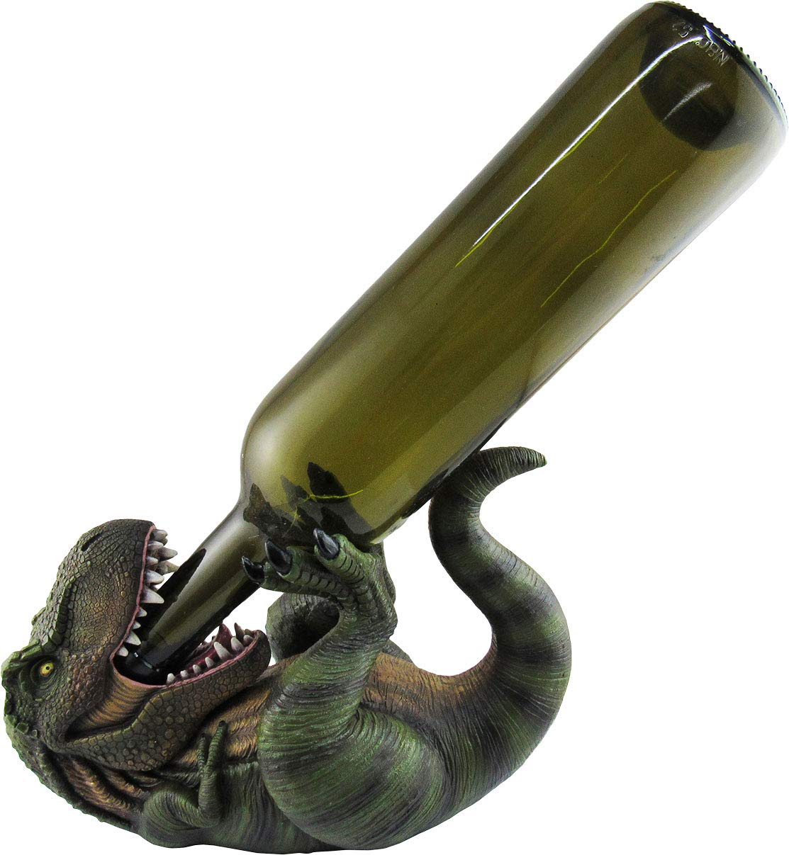 DWK 9.25" Winosaurus Rex T-Rex Guzzler Wine Holder Dinosaur Jurassic Tyrannosaurus Bottle Holder Kitchen Decor
