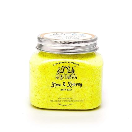 ANG-TATVA 100% Pure, Organic & Natural Bath Salts For All Skin Type (LIME & LEMONY BATH SALT)