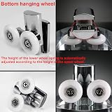 KAFENDA Zinc Alloy Shower Door Rollers 23mm Twin Shower Door Runners 4pcs view 3