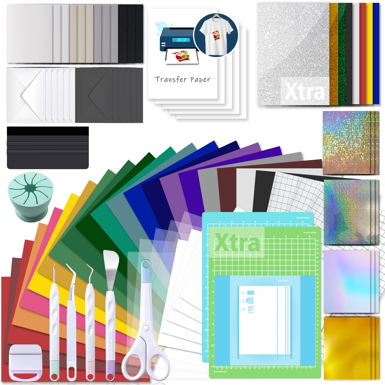 43-Piece Cricut Joy Accessories Bundle | Complete Craft Tool Kit With Mats, Pens & Weeding Tools