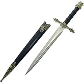 14" King Arthur Medieval Dagger. Historical Short Sword with Scabbard. for Collection, Gift, Cosplay at Renaissance Fair