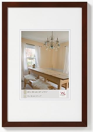 walther design BP040N Peppers Bilderrahmen, Holz, 30 x 40 cm, nussbaum