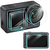 Screen Protector for DJI Osmo Action 6 Accessories(2 Sets),Lens Protector&Screen Protector for DJI Osmo Action6 Accessories w