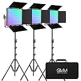 GVM RGB LED Video Light, 50W Video Lighting Kit