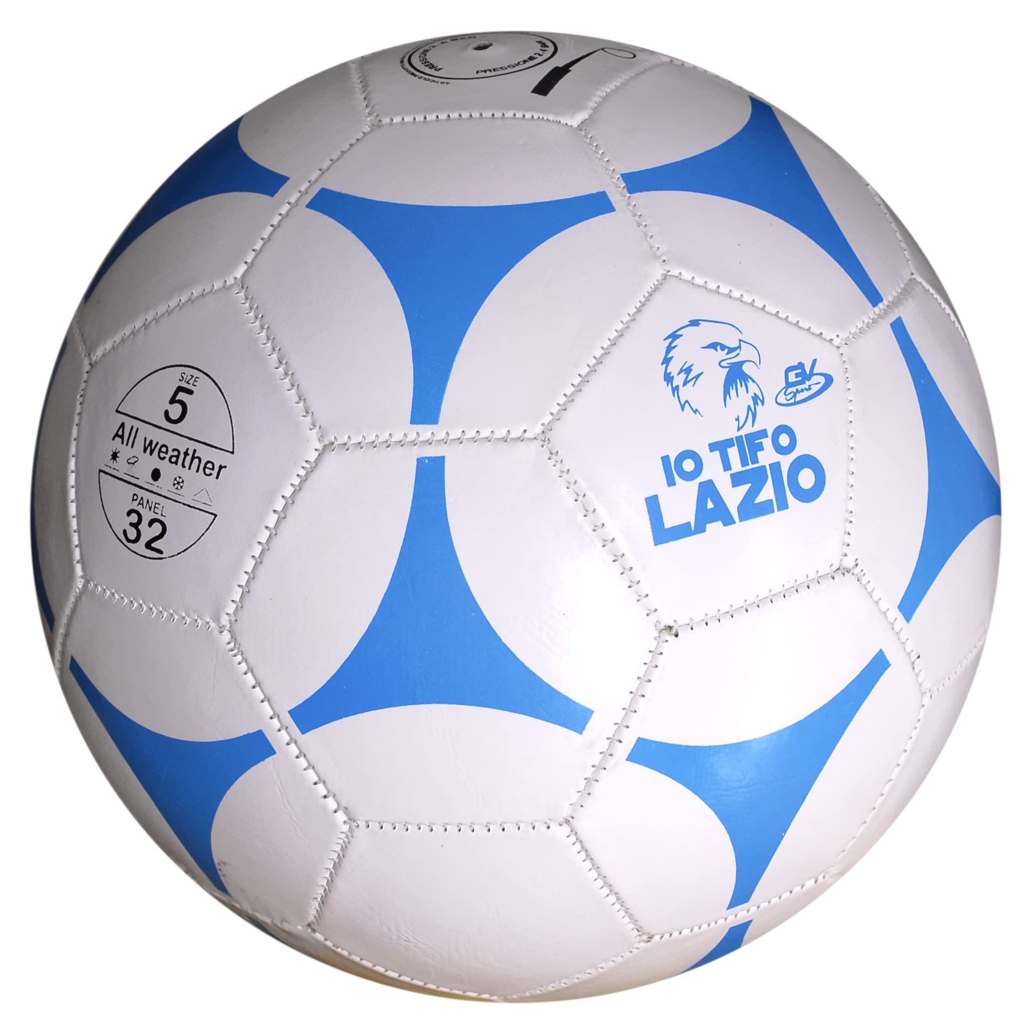 Football Training Or Match Size 5 Glossy For Laziali (Dominant color: white)