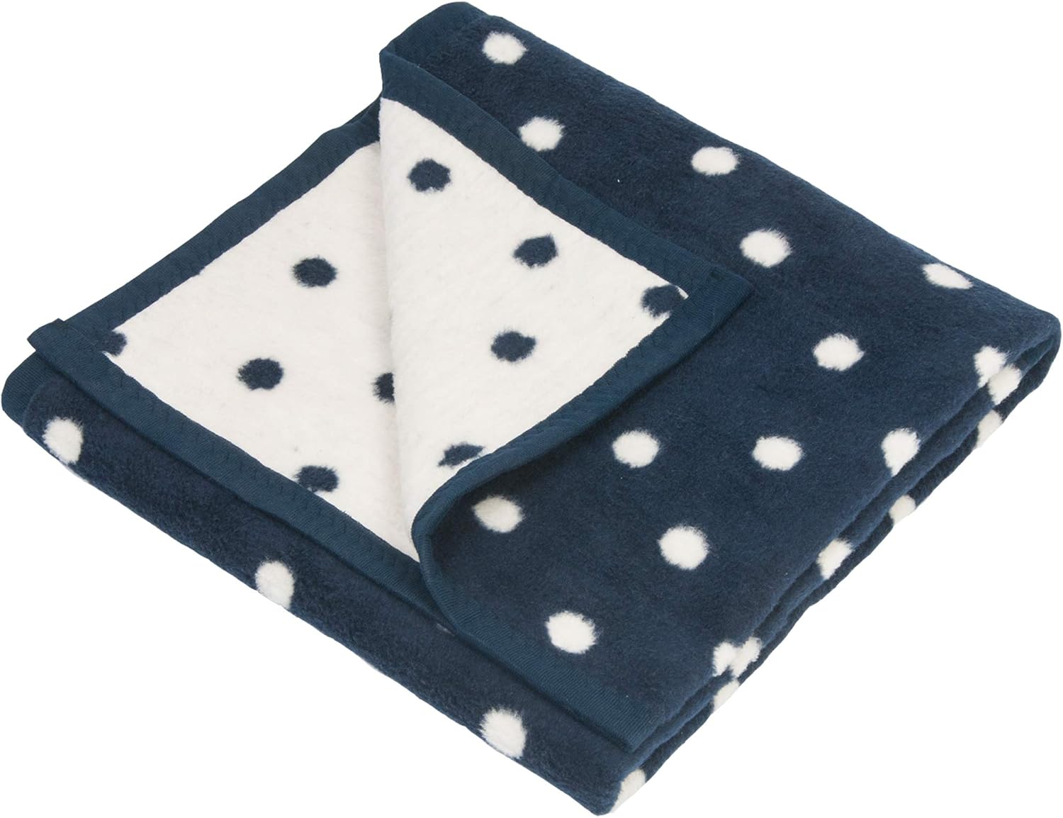 Hippychick Cotton Fleece Baby Pram Blanket The Wonderfully Soft And Safe Baby Blanket Navy Spots 75x100cm Amazon Co Uk Baby