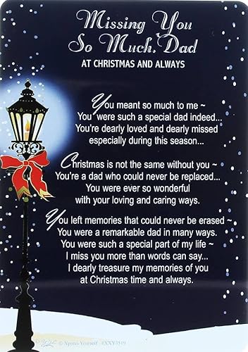 Grave Card - In Memory Of A Special Mum, With Love at Christmas - Free Card Holder - C103