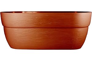 EMSCO Group Bloomers Rail Picker Self-Watering Rail Planter Grow Box – 24" Weatherproof Resin Planter