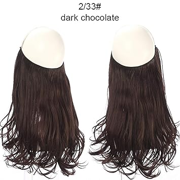 Amazon Com 14 16 18 Synthetic Flip In Natural Wave Halo Hair