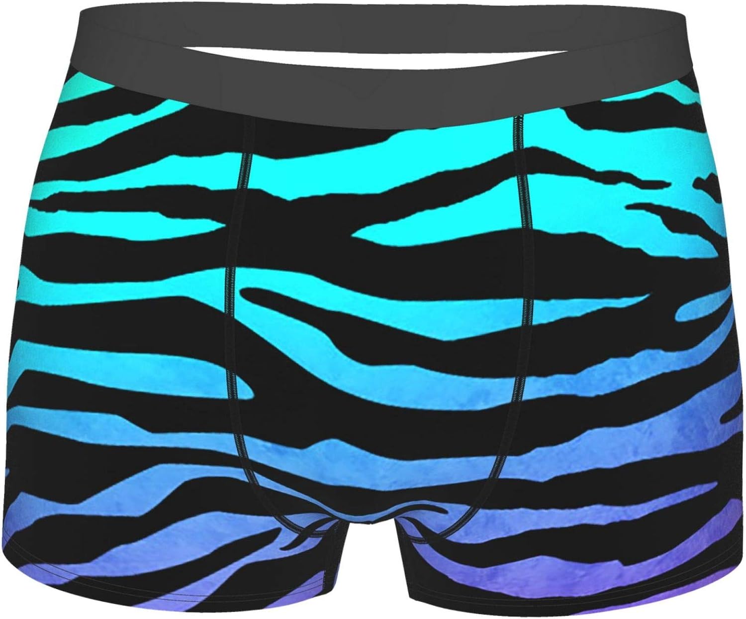 Colored Zebra Skin Underwear For Men Soft Funny Boxer