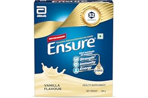 ABBOTT Ensure Vanilla Drink Powder Dietary Supplement for Adults of All Age (200 Grams) - Refill Pack