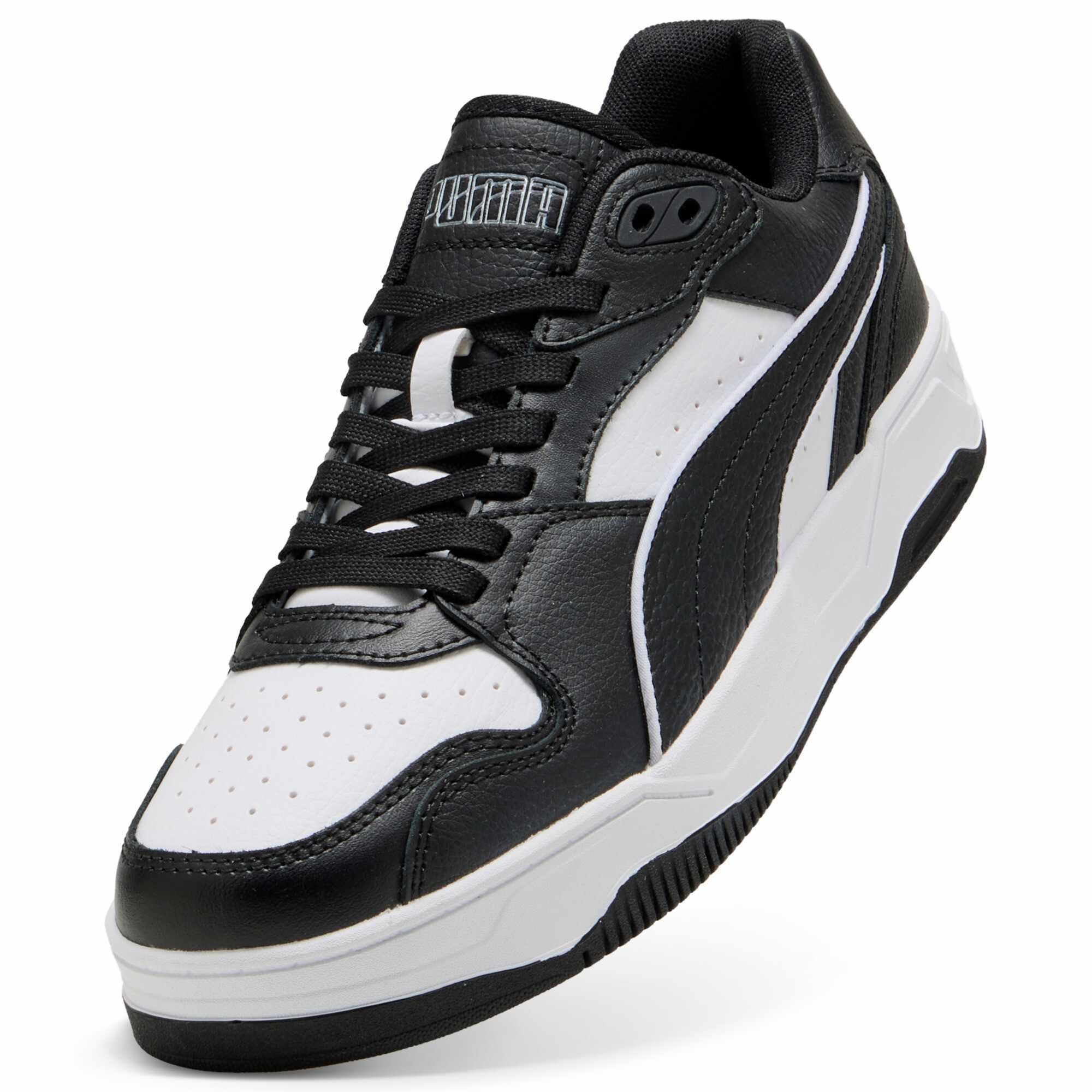 PUMA RBD Break Low Unisex-Sneaker, Weiß, Schwarz, 4 UK 5