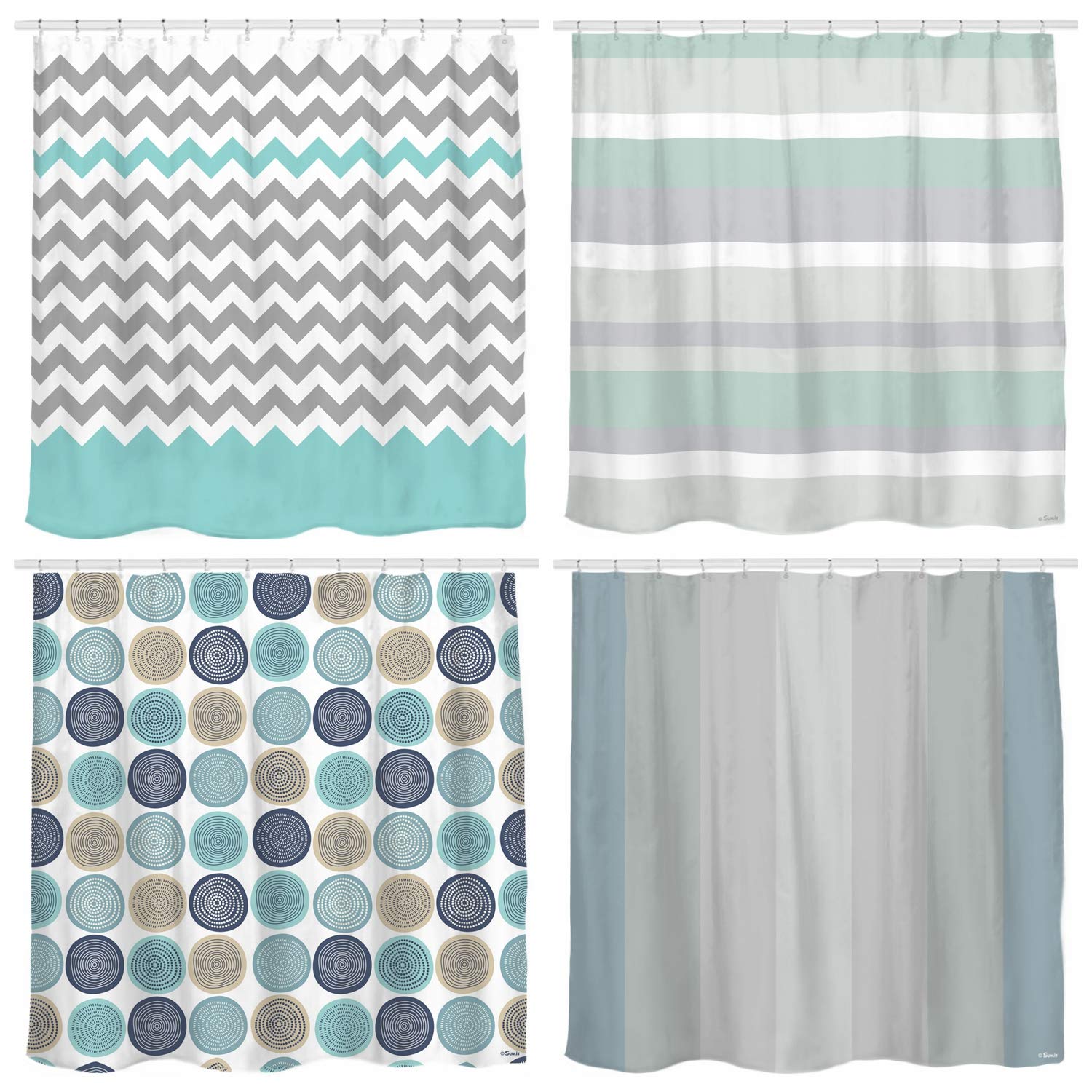 Home Sunlit Zigzag Pink And Grey White Chevron Shower Curtain