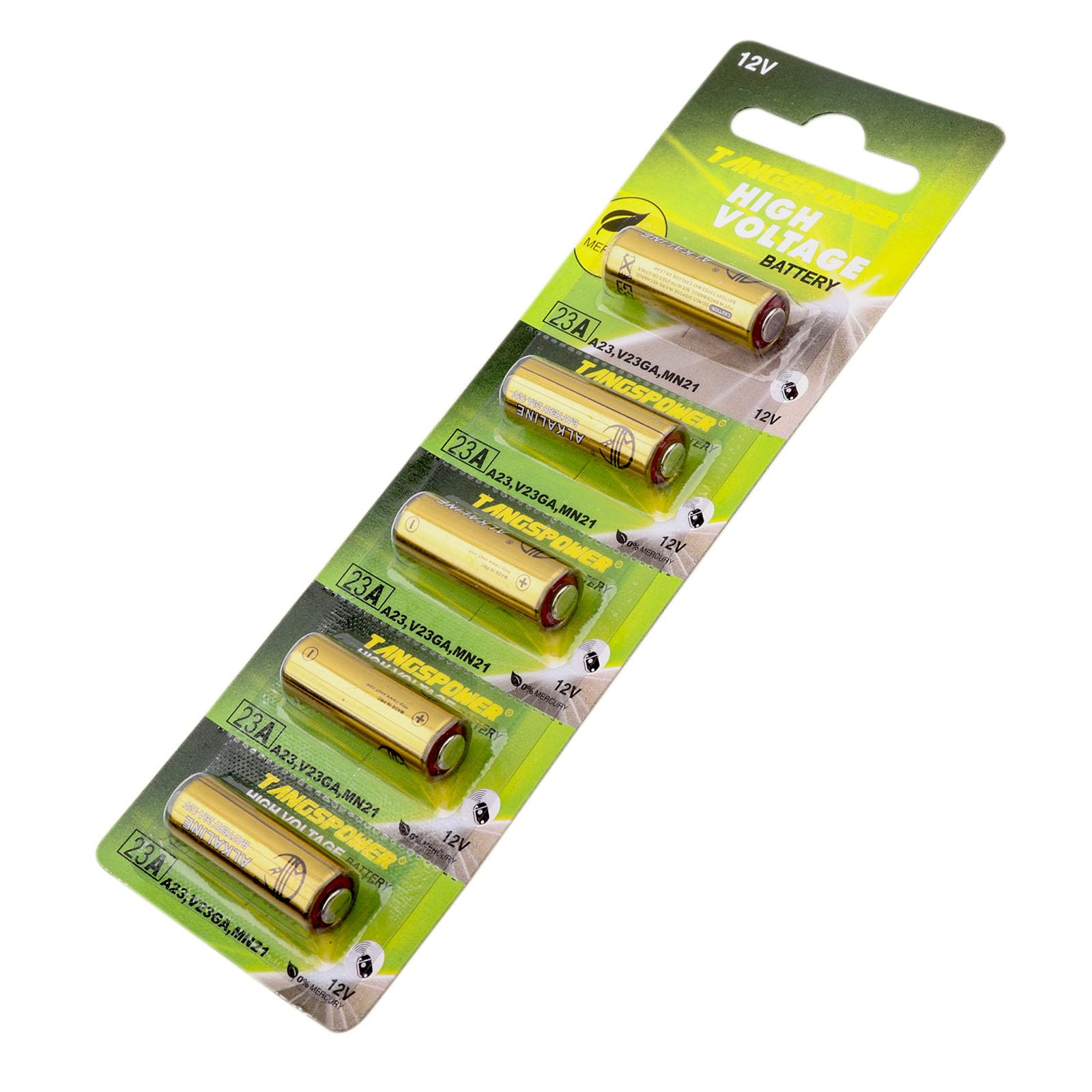 Alkaline Battery 23A/27V 12V - Pack of 5 TP23AE/TP27AE (23A 12V)