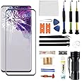 Zgxhga for Samsung Galaxy S20 Ultra Screen Replacement,Replacement Screen for Galaxy S20 Ultra Series 6.9 inch,Glass Replacement Kit with Repair Tools,Waterproof Adhesive(NO OLED & Touch Digitizer)