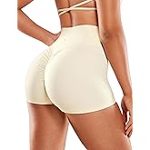 VANTONIA Womens Scrunch Butt Biker Shorts 2" - No Front Seam High Waisted Workout Booty Shorts Buttery Soft