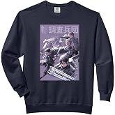 Attack on Titan Group Shot Scout Regiment Anime Epic Poster Comfort Colors Adult Sweatshirt